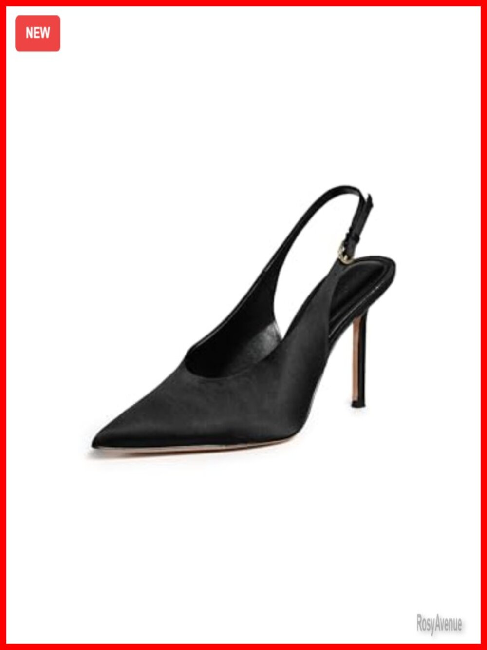 Slingback Stiletto Heels Pointed Toe Formal Evening Pumps